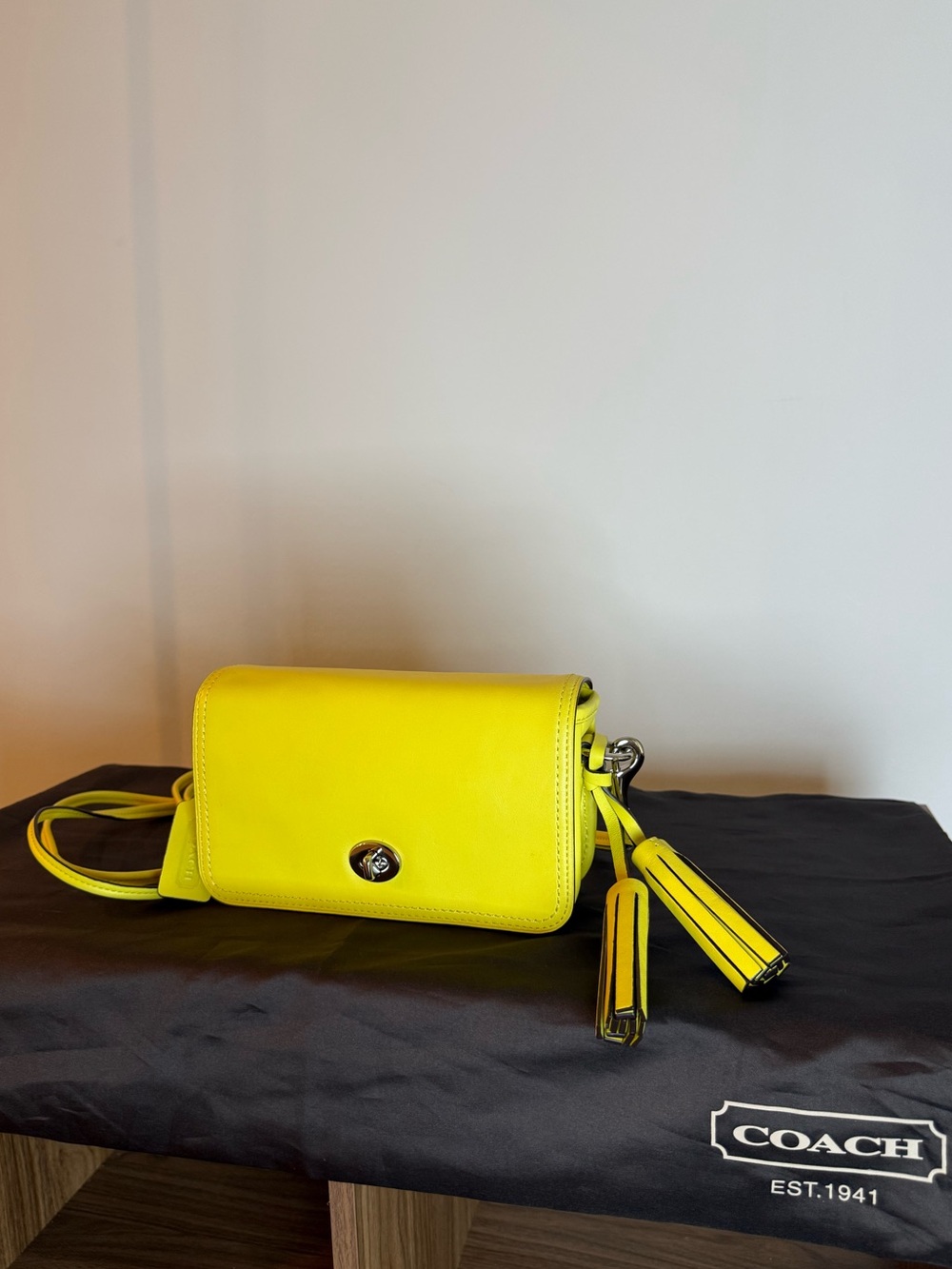 Coach Legacy Penny Shoulder Bag - Yellow